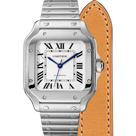 cartier santos quartz or automatic|cartier santos watch price list.